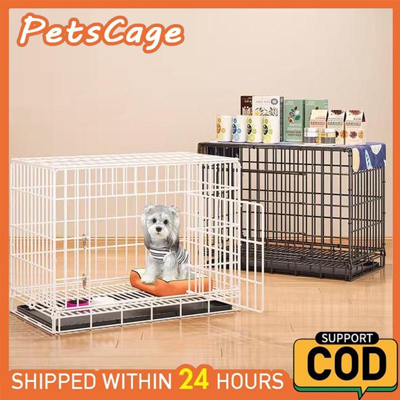 PetsCage Chuồng chó mèo sơn tĩnh điện - Lồng gấp gọn PetsCage Kích thước S M L XL Phù hợp cho nhiều loại thú cưng Chó giống nhỏ Chó con giống Thỏ trên 3 tháng