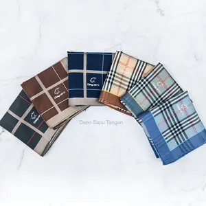 Acc Sapu Tangan/Selampe/Handkerchief/Saputangan Pria Katun Rajut