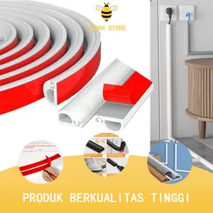 1 Meter Cable Organizer Management Sleeve Pelindung Kabel Pelindung Kabel Listrik Desk Penyimpanan