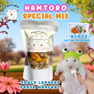 Hamtoro Special Mix - Flower and Herbs Makanan Treats Hamster Forage