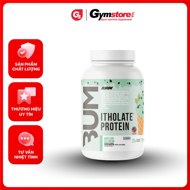 Bột Bổ Sung Đạm Cao Cấp RAW CBUM Itholate Protein 890gram (25 Serving) | Made in USA