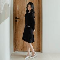 Gambar Beatrice Clothing Yuma Knit Dress - Knit Dress Lengan Panjang Korean Style - Pakaian Wanita | Dress Wanita - Milo dari Beatrice Clothing Kota Administrasi Jakarta Barat 3 Tokopedia