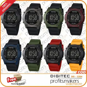 DIGITEC DG 5204 / DG-5204 / DG5204 Digital Watch Jam Tangan ORIGINAL NEW 5204
