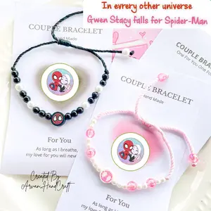 Gelang Couple Pasangan Spiderman Milles Dan Gwen | Bisa Satuan Bracelets