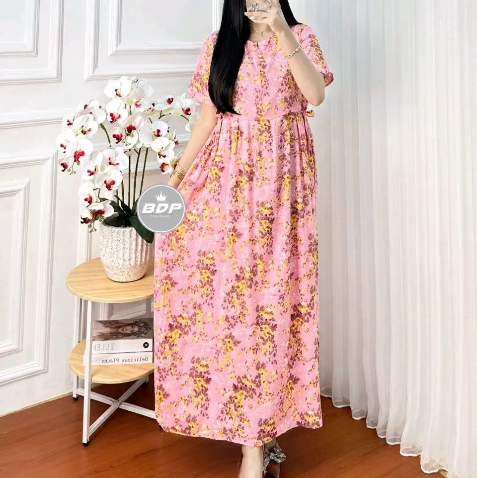 DASTER CHIBI PANJANG MOTIF TERBARU MURAH Dress Dewasa Busui Remaja Rayon Kombinasi Bumil Wanita Tidur Tebal das terray Midi Pendek Cantik