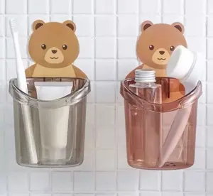LUX - COD Tempat Sikat Gigi Bear / Gelas Tempel Motif Beruang
