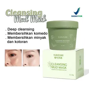 [snacktime] Yurizumi Mud Mask 120g BPOM Brighten Moisturize Skin Masker Wajah Anti Komedo