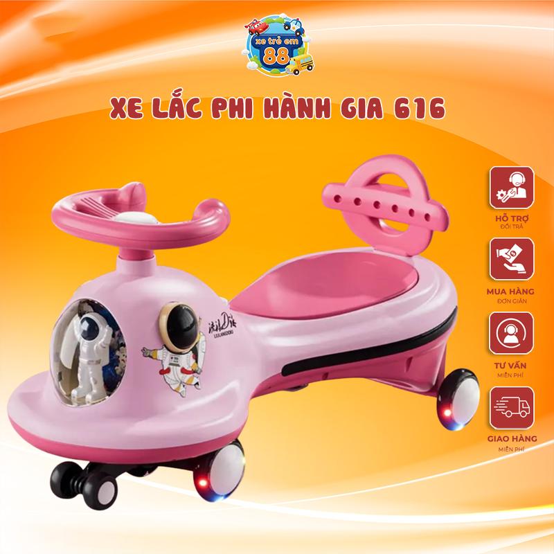  Xe lắc phi hành gia đủ màu cho bé mã 616 Đồ Chơi xe  chòi 