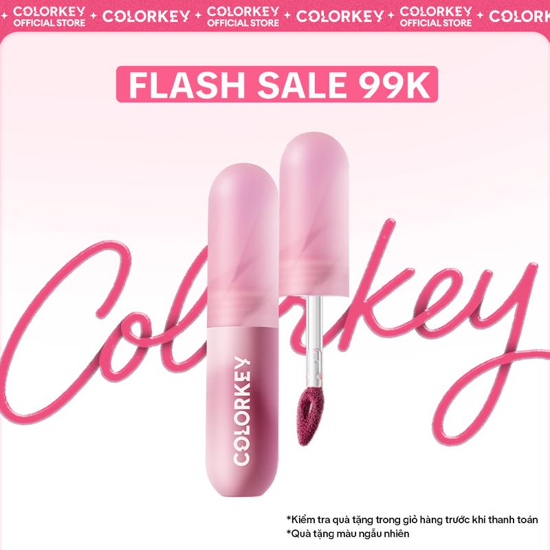 [FLASH SALE 99K] Son Kem Bùn Mousse COLORKEY Với Lớp Nhung Finish Trendy Tạo Cảm Giác Quyến Rũ 2g