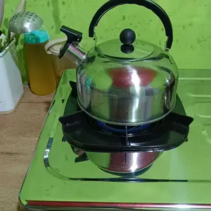 Kitchen Balance Teko Air Stainless Steel 3L dengan Peluit Ketel Masak Air Dapur Kompor Gas & Induksi SH03