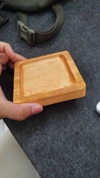 Product Review of tatakan gelas kayu / wooden coasters / tatakan gelas aesthetic 10cm from a**o 0