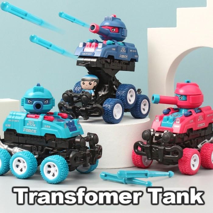 Jual Transforming Tank Shoot Crash Transform Tank Transformer Mainan ...