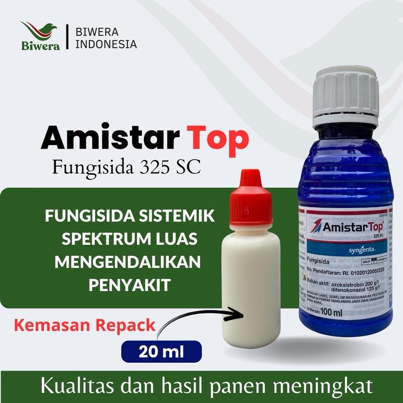 Amistartop 325 SC Fungisida sistemik  Kemasan Repack 20ml Mengendalikan penyakit jamur 1