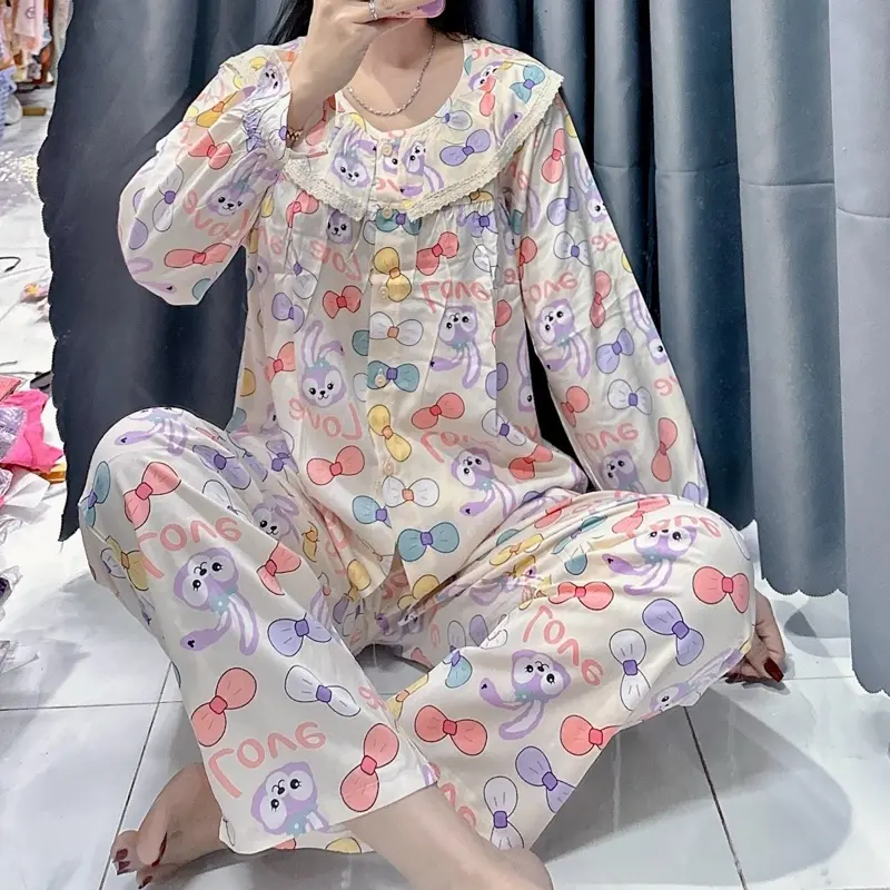 Bộ tone lanh cổ bèo viền ren(40-72kg)