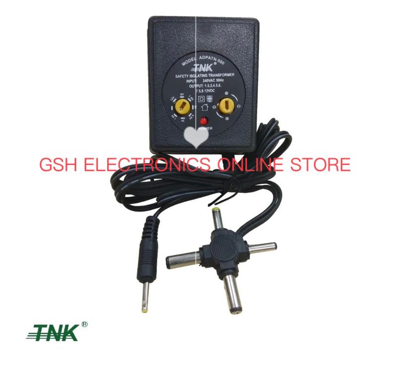 TNK TN-500 3V-12V 500mA Universal AC/DC Adapter - TikTok Shop Malaysia