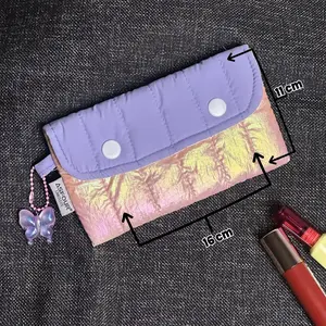 Asfour Limitless - Pluto Vol.2 Hologram Pouch dompet uang kosmetik make up puffy wallet