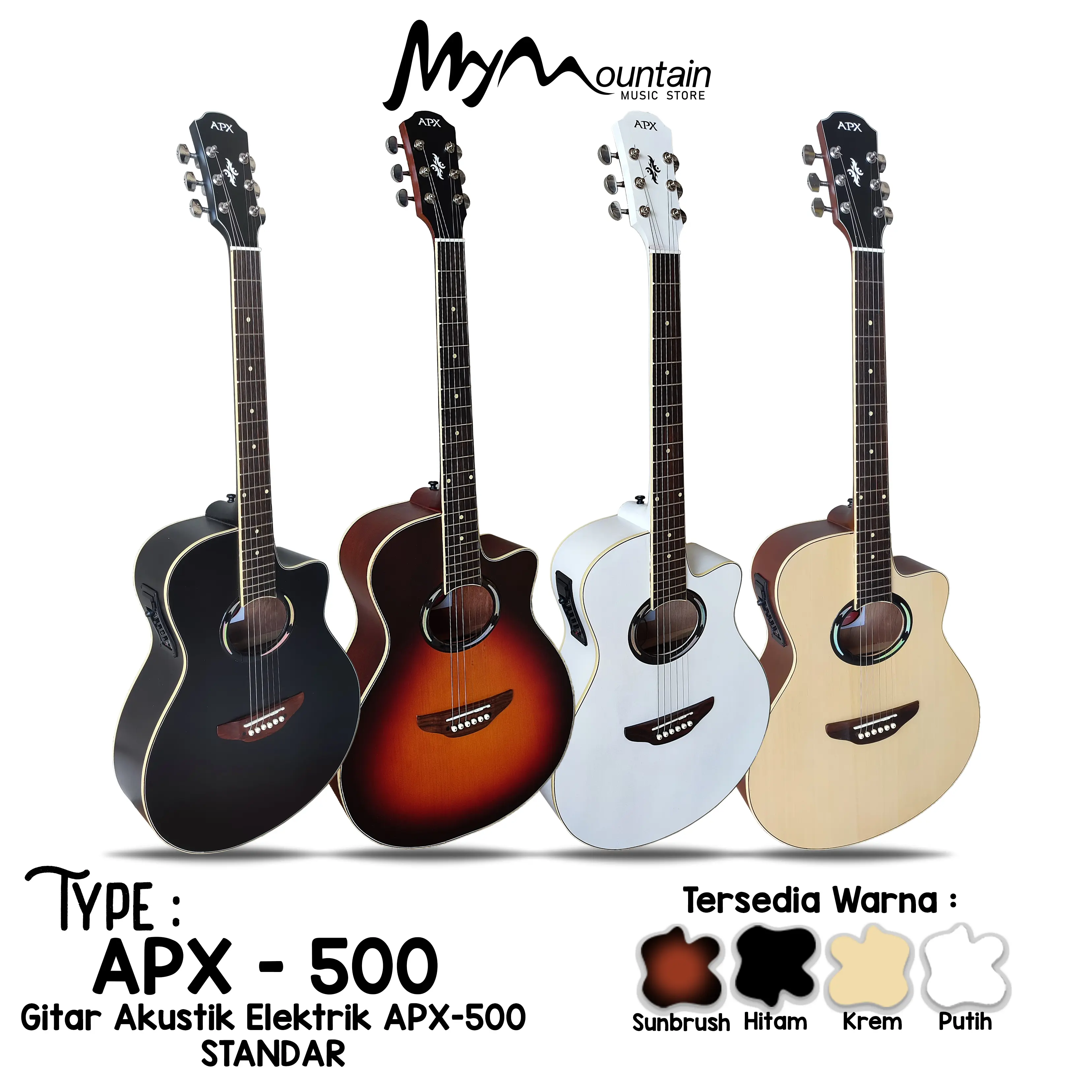 Promo Gitar Akustik Elektrik Apx Custom Best Seller