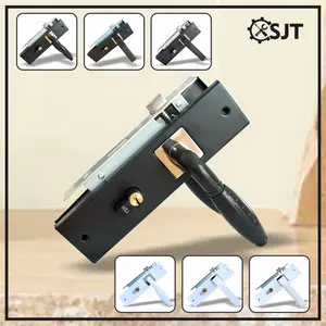 SJT - Gagang Kunci Pintu / Handle Pintu Komplit Ukuran Tanggung / Tanggung 20 cm Bulat Kotak POTTA handle  pintu