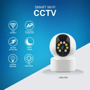 V360 Pro Kamera CCTV Indoor V360 Pro - Pengawasan Rotasi 360° Resolusi HD 720P dengan Audio Alarm Night Vision Lighting Monitoring Wi-Fi Stabil dan Deteksi Cerdas