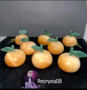 Carvinng bentuk jeruk&nanas yellow calsite