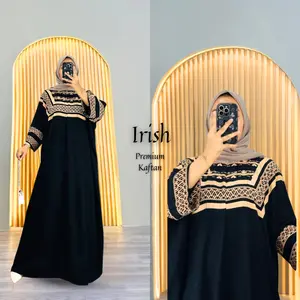 Irish Premium Kaftan Abaya by Rayon Jumbo - Daster Kaftan Cocok untuk sehari - hari simple elegan Mewah
