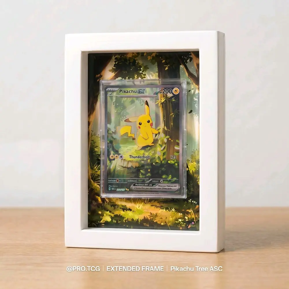 PIKACHU SAR (LEDAKAN PENIADA) 276/217 MEGA DREAM ASCENDED HEROES TREEKACHU - REPLICA HOLOGRAM CARDS EXTENDED ART DISPLAY FRAME KARTU POKEMON TCG