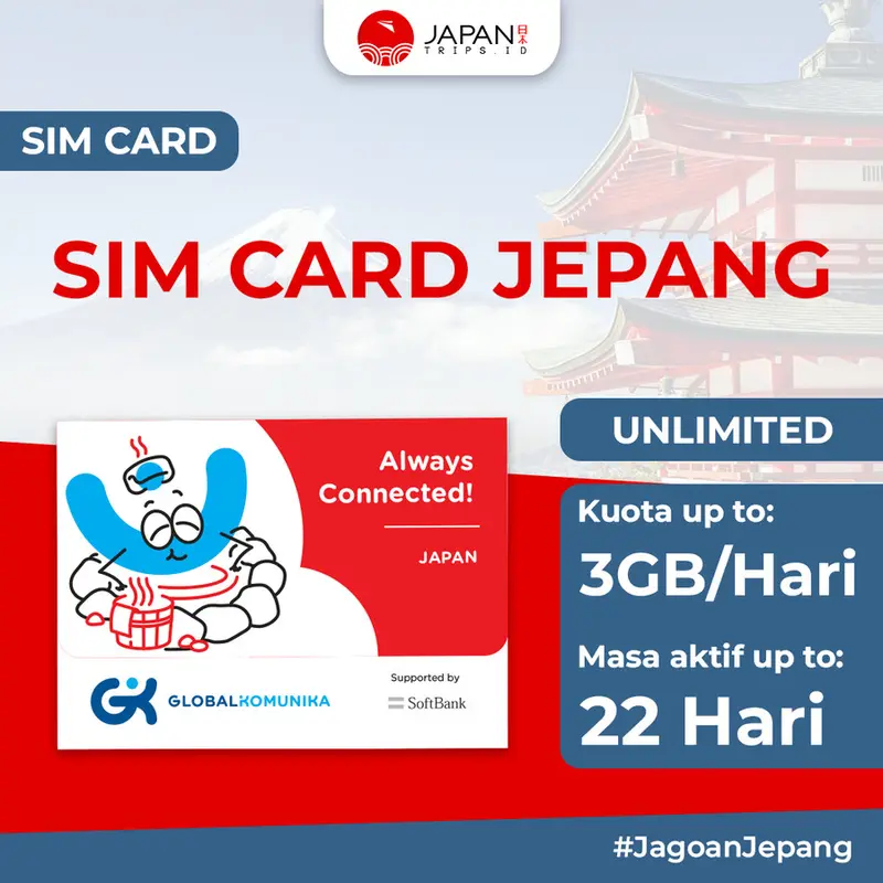Simcard Jepang Full Unlimited Data | Japan Sim Card | Kartu Kuota Internet - Japantrips 0