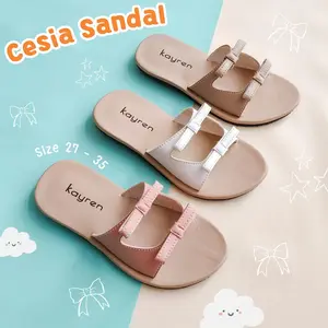KAYREN SANDAL ANAK PEREMPUAN PITA CESIA RIBBON COQUETTE SOL KARET Kids Fashion