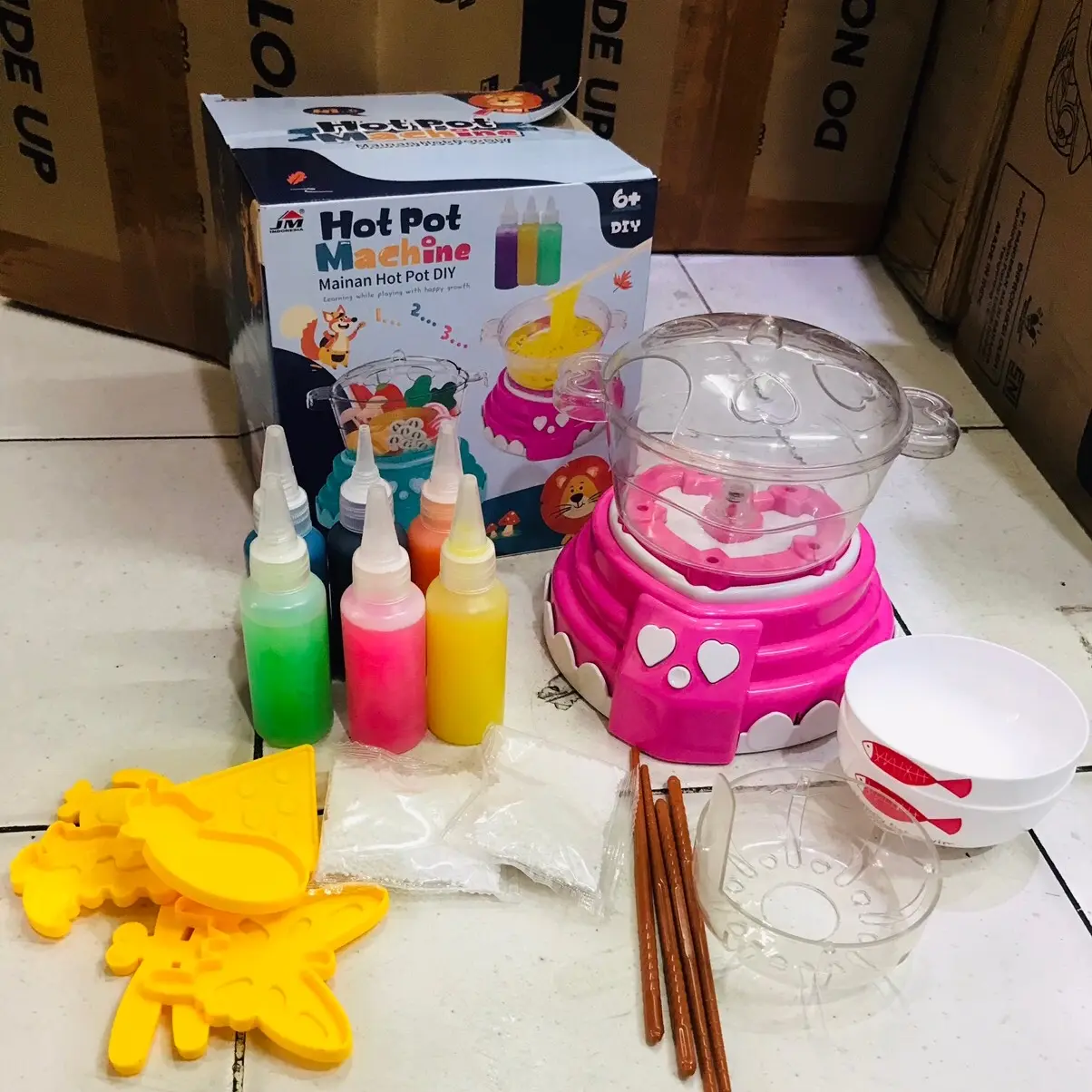 ￼Mainan Anak Hotpot Jelly Magical Magic Jelly Cooking Kompor Masak Masakan Set Edukasi Waterscape
