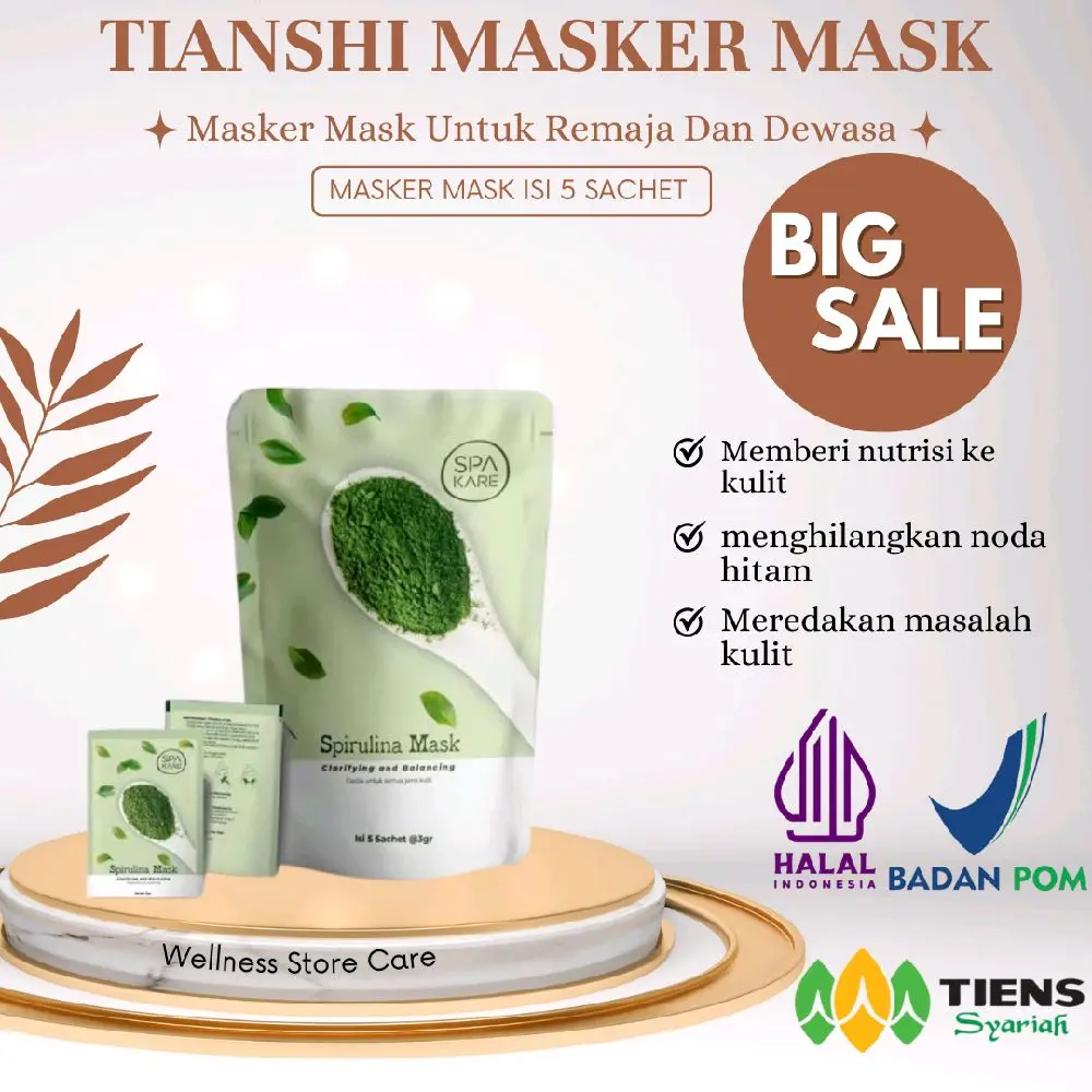 Masker Bubuk Wajah BPOM NA18200200766 - Perawatan Kulit Efektif - Kering