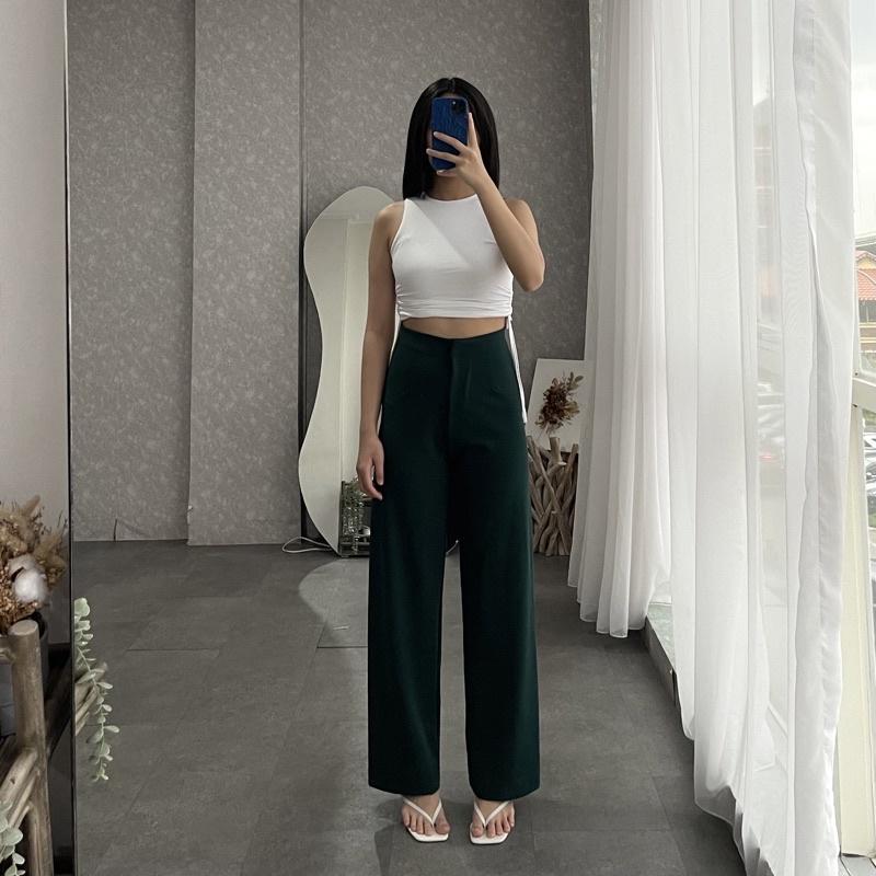 Ilaya Loose Pants Scuba Wanita - Celana Anti Kusut -  Kulot Wanita Scuba Premium - Celana Kantor Formal - Loose Pants Scuba Viral lost 2