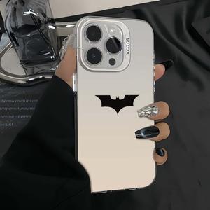 แบทแมนสำหรับ iPhone16promaxกรณีโทรศัพท์มือถือ iPhone15ความคิดสร้างสรรค์14 ใหม่ 13 พรีเมี่ยมสีเงิน 12/11 ป้องกันการตก XSMax ชายและหญิง 8Plus ความเรียบง่าย xs / xr กรณีป้องกัน