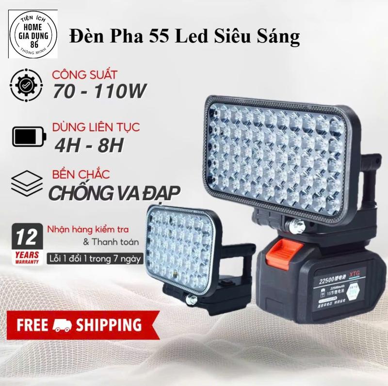  Đèn LED 35 55 bóng siu sáng chân pin phổ thông dùng trong nhà ngoài trời tiện lợi - Bảo hành 24 tháng 