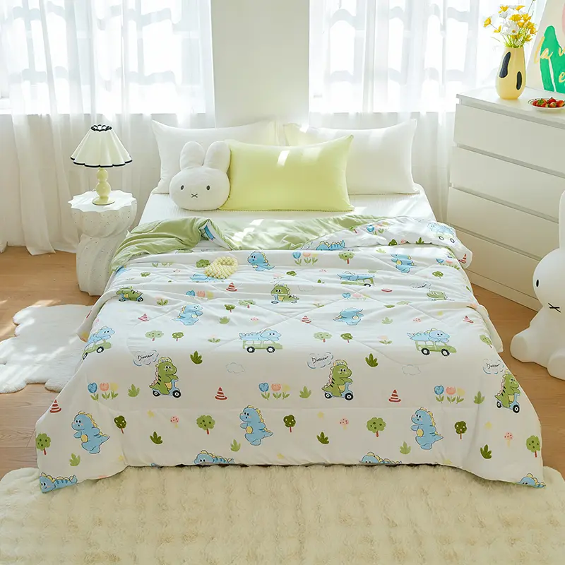 Summer printed thin quilt double yarn summer quilt children's quilt double summer thin quilt adult quilt
