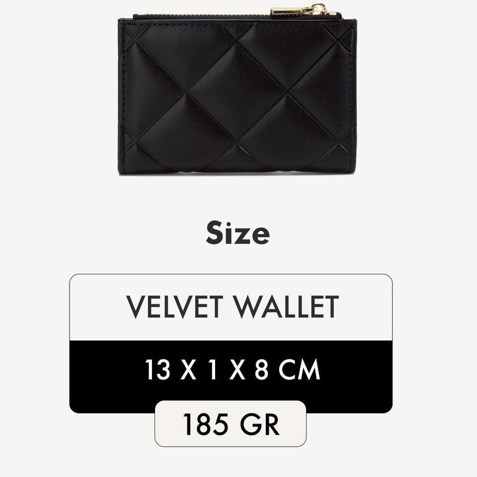JIMS HONEY VELVET WALLET Dompet Kecil Lipat Wanita Cewek FREE BOX