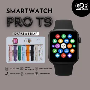 [Exclusive Creator] Smartwatch Pro T9 gen9 Bisa Baca WA Notifikasi Medsos Bluetooth