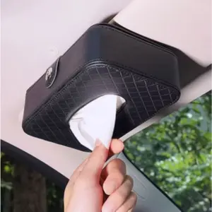 Besar  Tempat Tisu Mobil / Kotak Tissue Gantung Wadah Tisu Aesthetic Mobil Car Visor Box Organizer