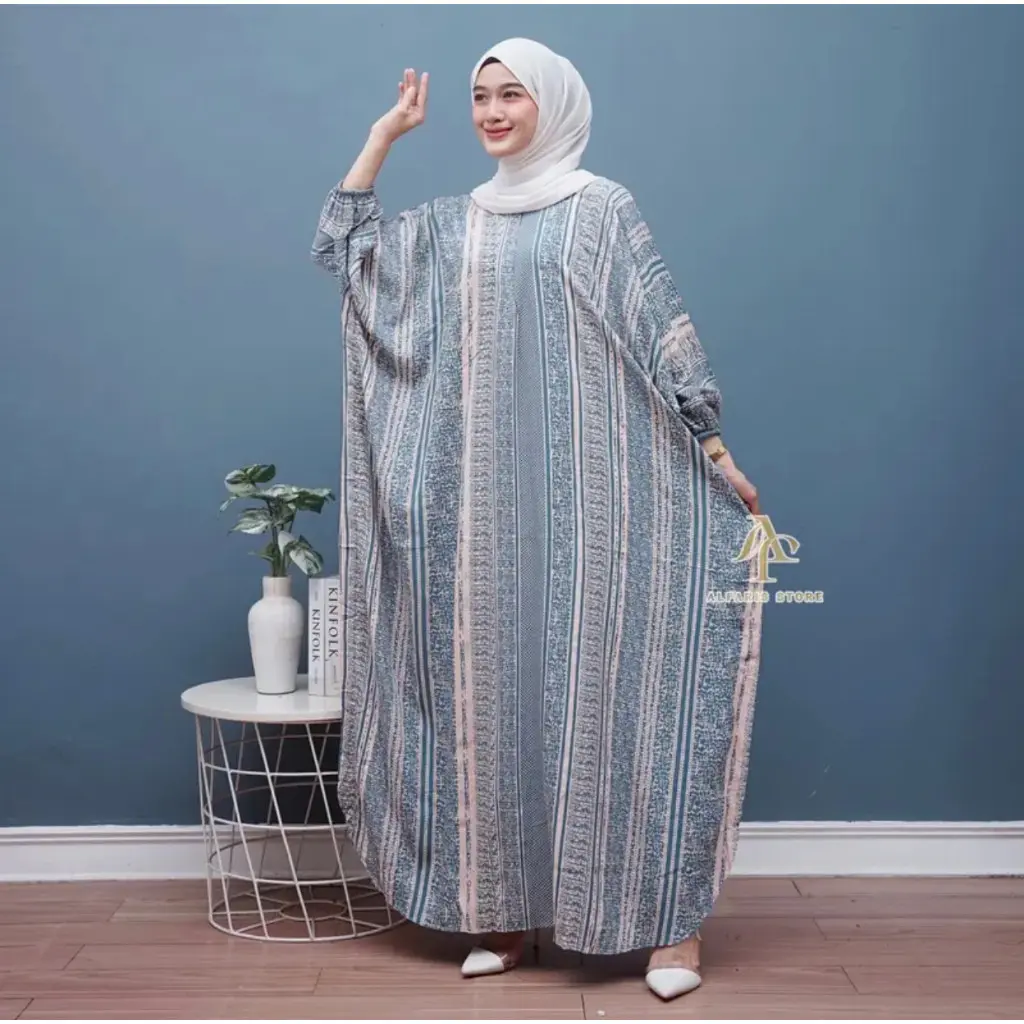 TERBARU GAMIS KAFTAN PAMELA BAHAN RAYON GRADE ADEM HALUS BUSUI FRENDLY BISA COD
