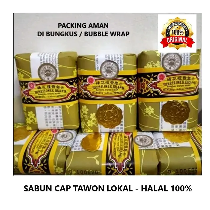PROMO DAPAT 4 pcs SABUN TAWON BEE FLOWER ORIGINAL 81gr Sabun Mandi mencerahkan menghaluskan kulit