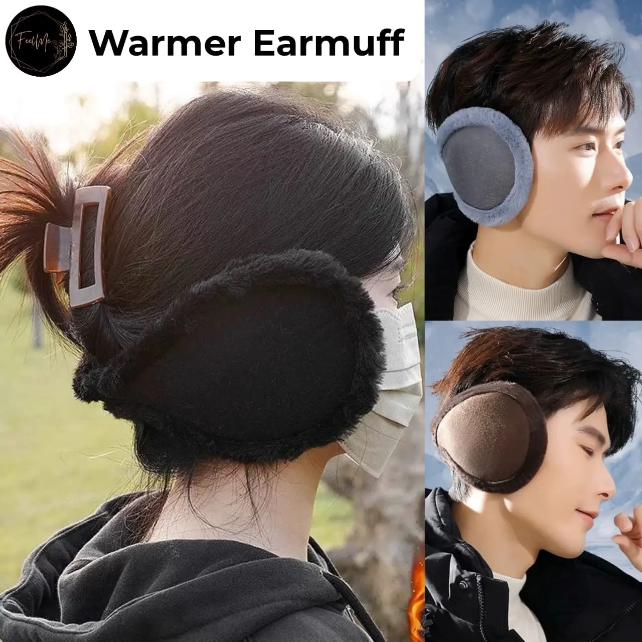 Feelme KK-449 Ear Muff Earmuff Penutup Kuping Telinga Musim Dingin Winter Holiday Musim Semi Gugur