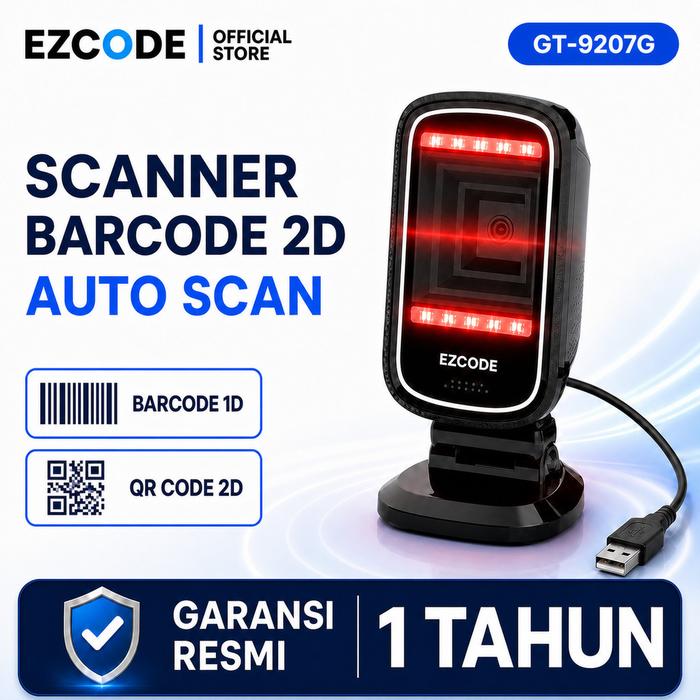 Promo Barcode Scanner GT-9207G Omni 1D+2D Auto Scan QR Code & Barcode ...