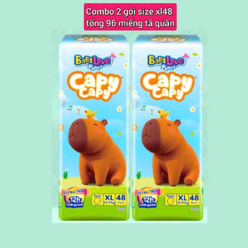 (Combo 2 Gói ) Tã quần Baby Love Capy M58/ L48/ Xl44/ XXL40/ 3xL34 / 4XL30 / 5XL26