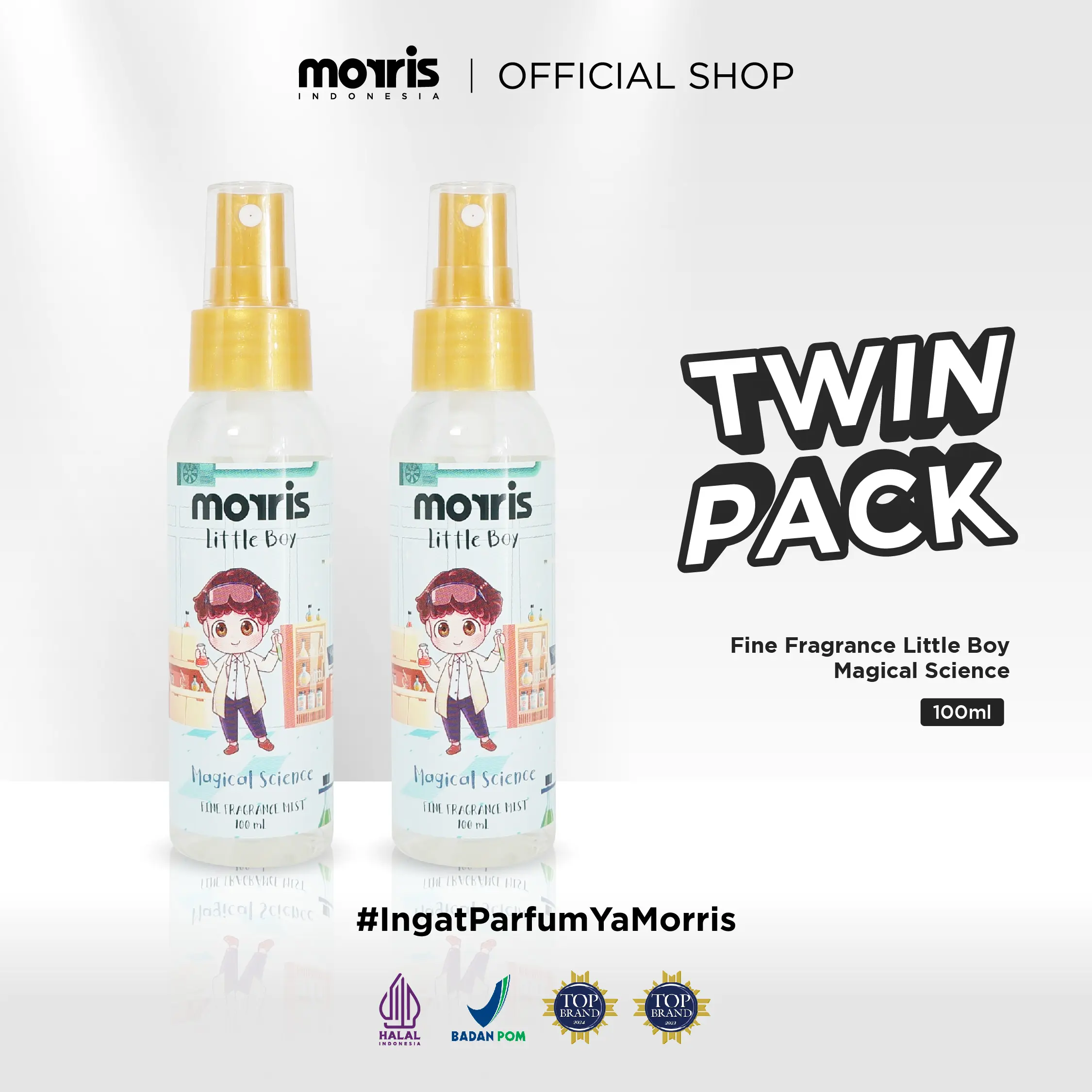 [TWIN PACK ISI 2] Morris Little Kids Exclusive Bundle 100ml - Perfume Anak