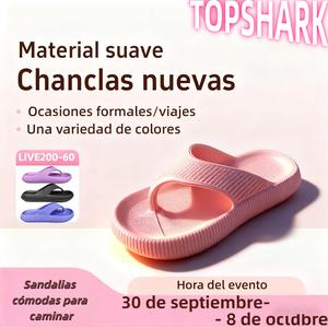 TOPSHARK Chanclas modernas para mujer, hechas de EVA. Antiolores y antideslizantes. Nuevo estilo. Aptas para interior y exterior.