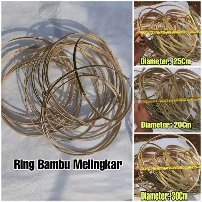 Bambu Melingkar Serbaguna Ring Wengkuan Turus Ajir Penyangga Tanaman