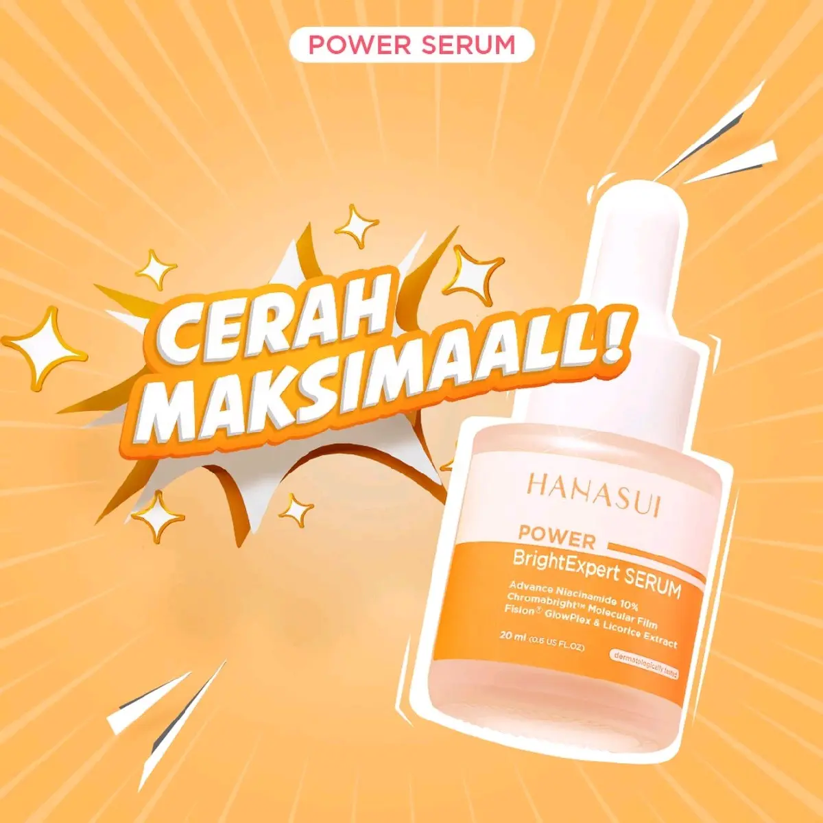 [ Ready Stock ] Hanasui POWER BrightExpert Serum | Powerful Brightening Actives Advance Niacinamide 10% Hanasui Serum BRIGHT EXPERT Serum