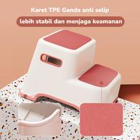 Gambar Megam Bangku Pijakan Kaki Anak Anti Slip Tangga Pijakan Anak Stepstool Tangga Toilet Anak Baby Step Stool HSB816 - Pink dari Megam.id Kab. Tangerang 5 Tokopedia