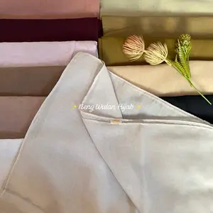 Paris Jadul Premium 4 sisi jahit tepi paris jadul Akaheadscarf tidak meleyot Jilbab Kerudung Segi Empat