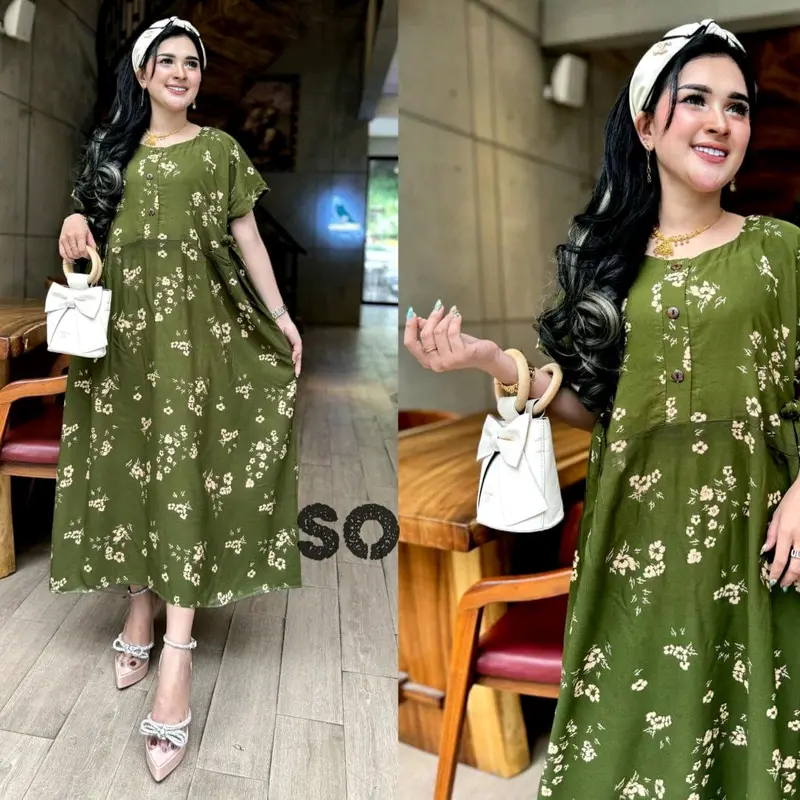 New Daster Chibi Kekinian Daster Murah Berkualitas Dress Chibi Viral Dres Batik Kekinian 3