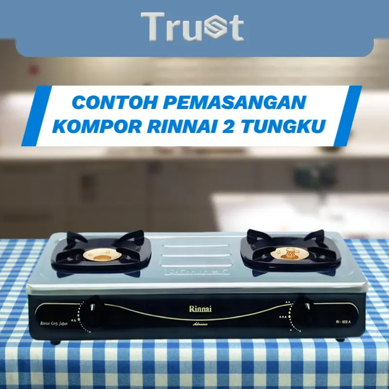 PROMO!!! Tatakan Kompor Rinnai Kaki 4 Isi 12 Pcs -TRUST 3